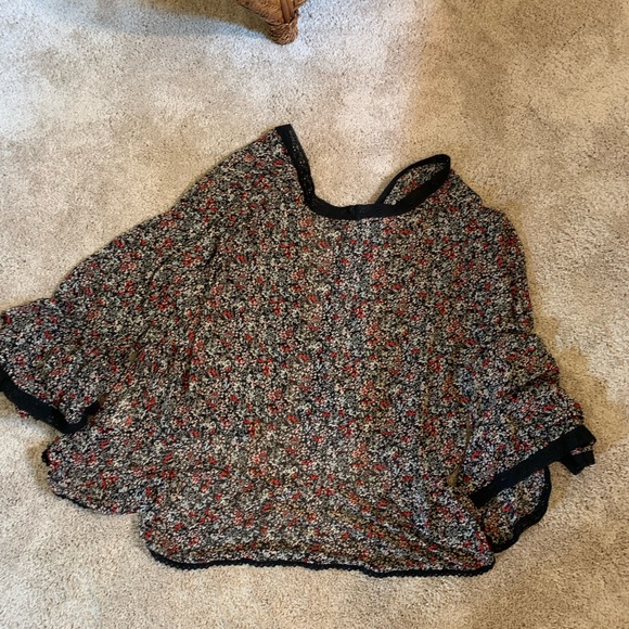 Free People Lola Kimono Black Combo Size M - Picture 5 of 8